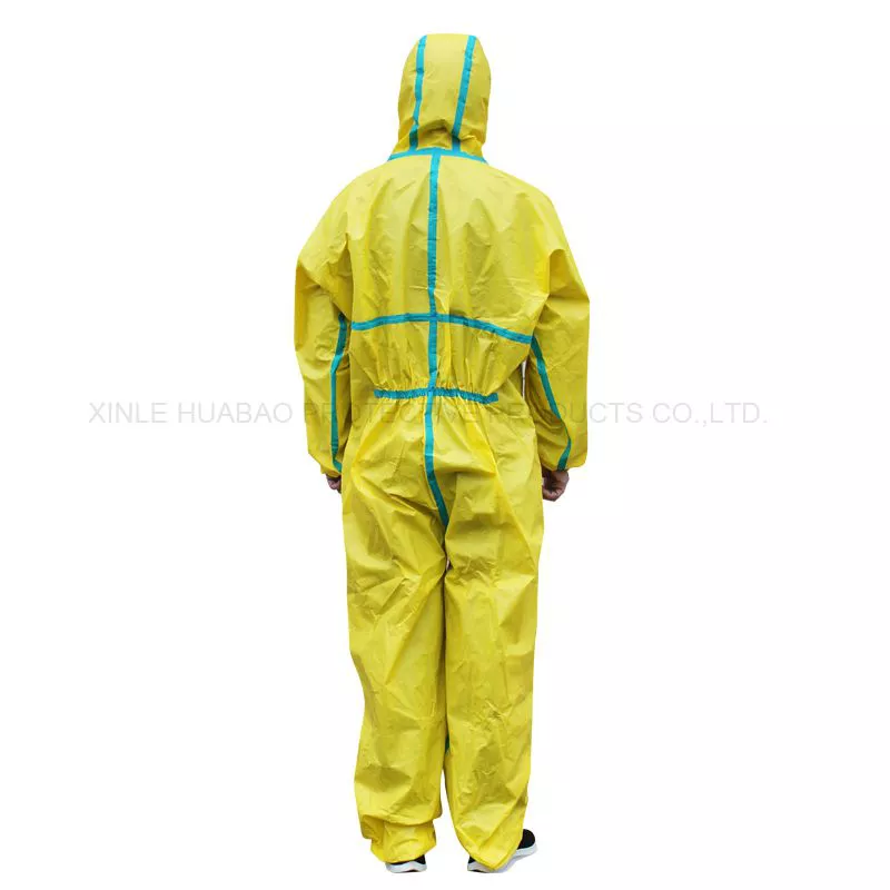 Personal protective equipment non-woven disposable isolation gown knitted Cuffs FFC3-2001