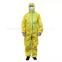 Personal protective equipment non-woven disposable isolation gown knitted Cuffs FC4-2001