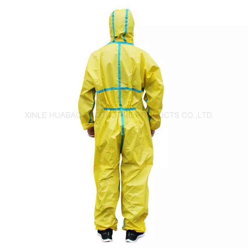 Personal protective equipment non-woven disposable isolation gown knitted Cuffs FC4-2001