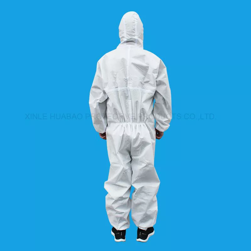 Personal protective equipment non-woven disposable isolation gown knitted Cuffs FC5-3001