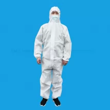 Personal protective equipment non-woven disposable isolation gown knitted Cuffs FC5-3001