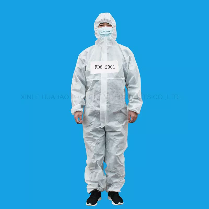 Personal protective equipment non-woven disposable isolation gown knitted Cuffs FD6-2001