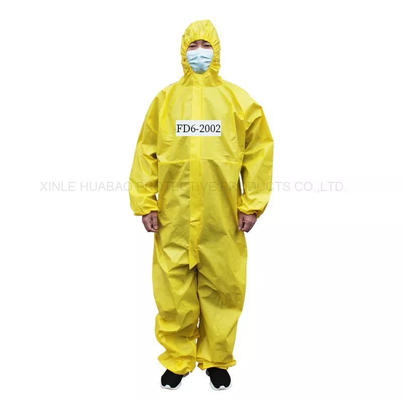 Personal protective equipment non-woven disposable isolation gown knitted Cuffs FD6-2002