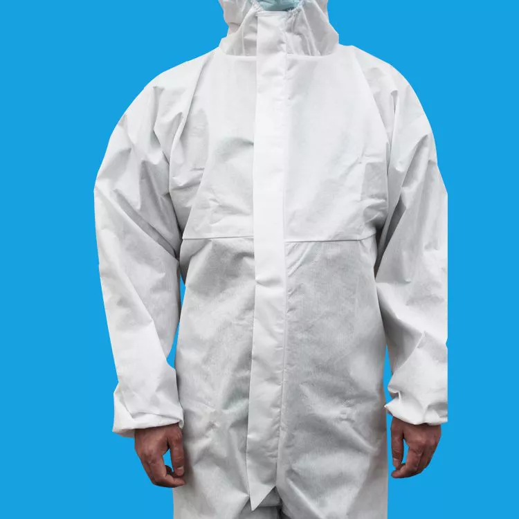 Personal protective equipment non-woven disposable isolation gown knitted Cuffs FD6-3001