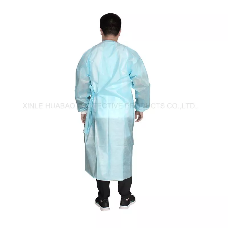 Personal protective equipment non-woven disposable isolation gown knitted Cuffs GA-2020