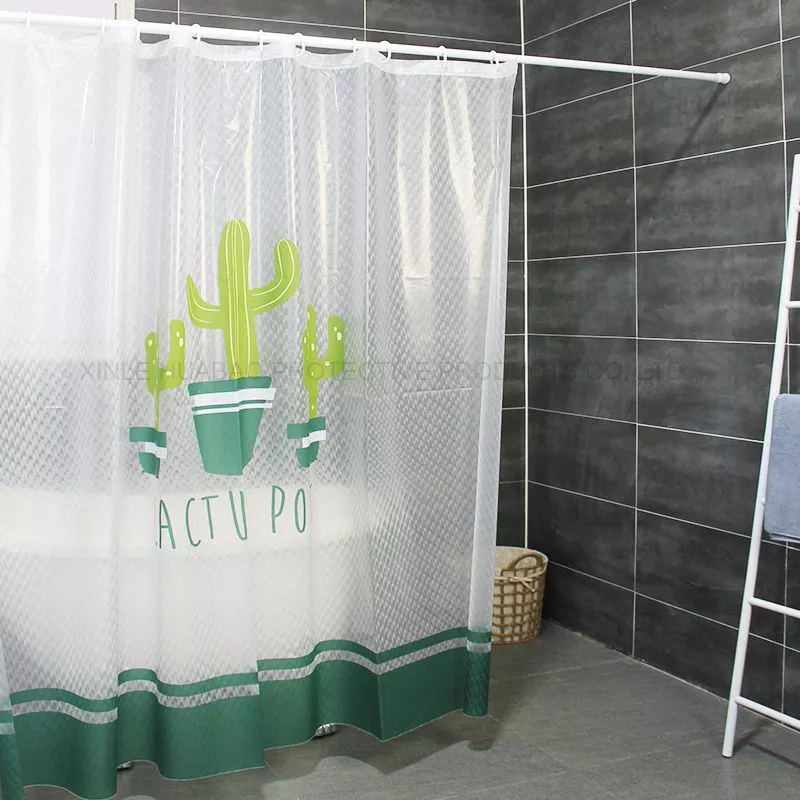 The Latest Underwater World design high grade the best price waterproof  bathroom shower curtains with 12 C hooks 2D