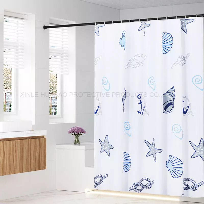 The Latest Underwater World design high grade the best price waterproof  bathroom shower curtains with 12 C hooks BHx-329