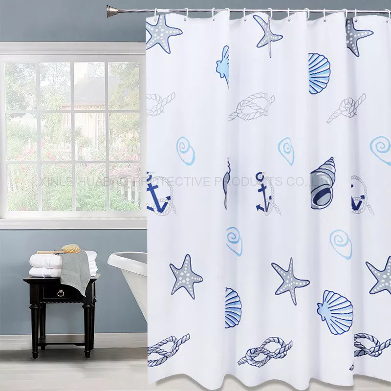 The Latest Underwater World design high grade the best price waterproof  bathroom shower curtains with 12 C hooks BHx-329