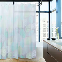 The Latest Underwater World design high grade the best price waterproof  bathroom shower curtains with 12 C hooks Hx-1381