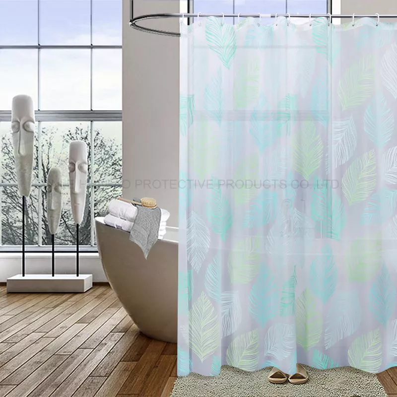 The Latest Underwater World design high grade the best price waterproof  bathroom shower curtains with 12 C hooks Hx-1381