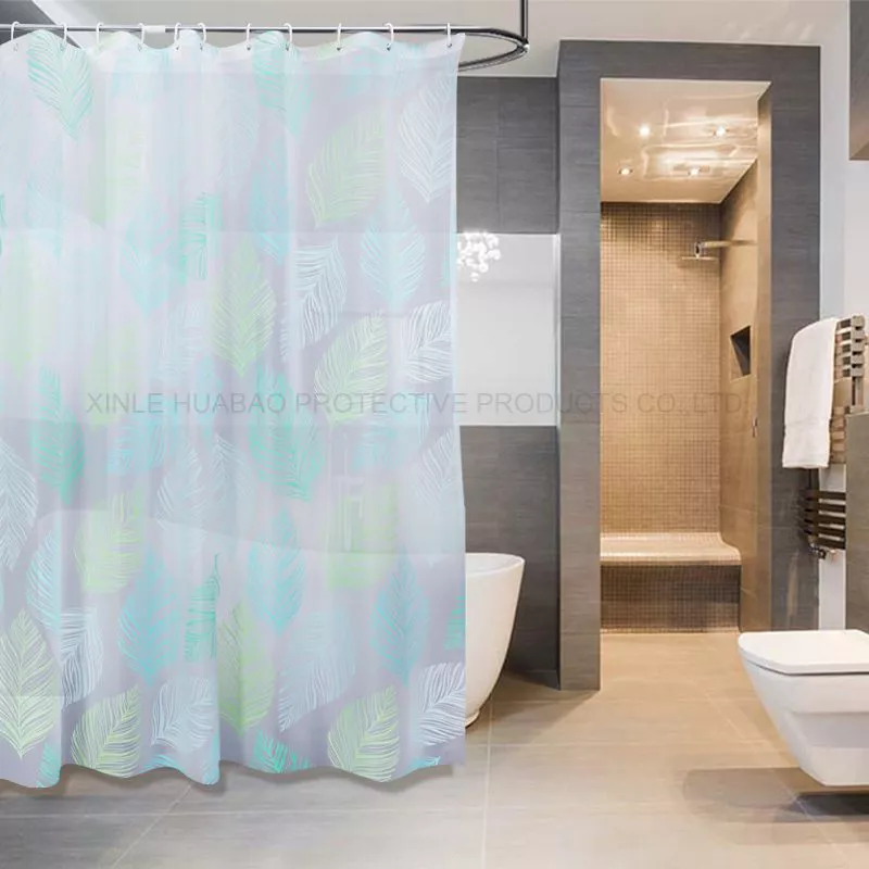 The Latest Underwater World design high grade the best price waterproof  bathroom shower curtains with 12 C hooks Hx-1381