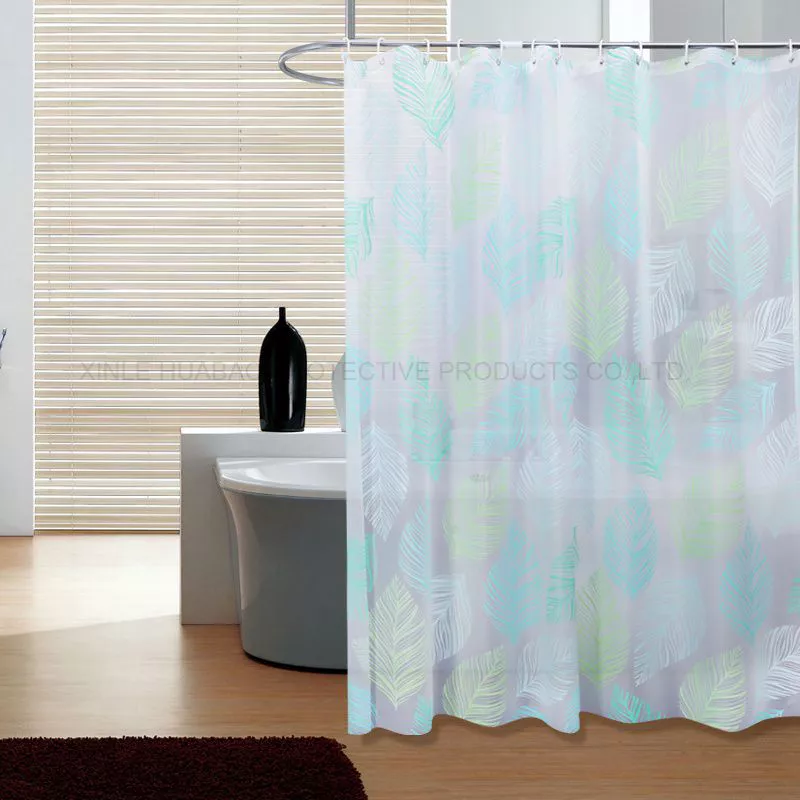 The Latest Underwater World design high grade the best price waterproof  bathroom shower curtains with 12 C hooks Hx-1381