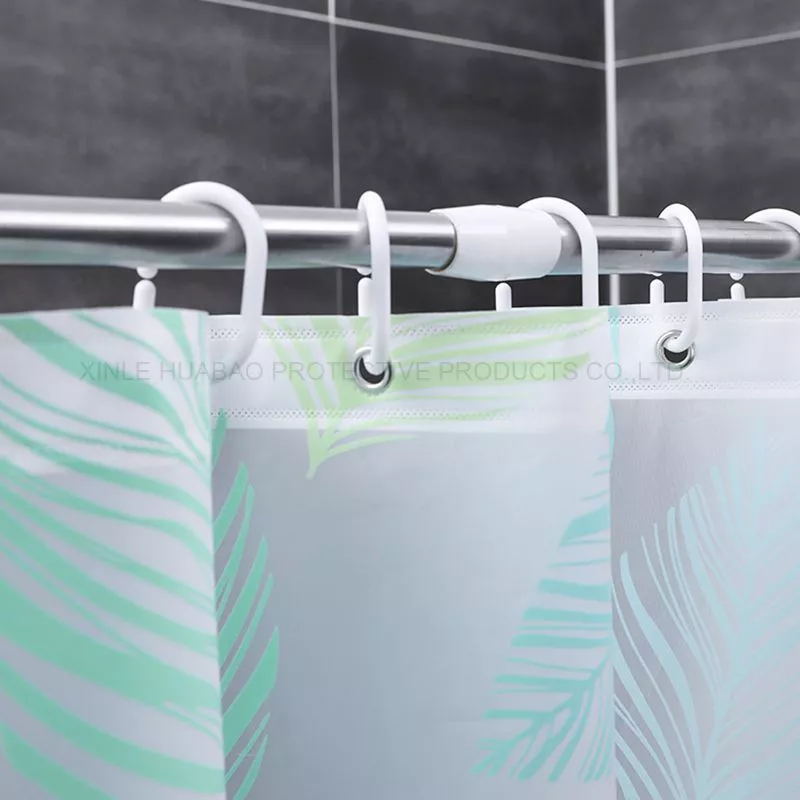 The Latest Underwater World design high grade the best price waterproof  bathroom shower curtains with 12 C hooks Hx-1381