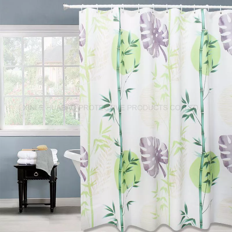 The Latest Underwater World design high grade the best price waterproof  bathroom shower curtains with 12 C hooks Hx-1713--2