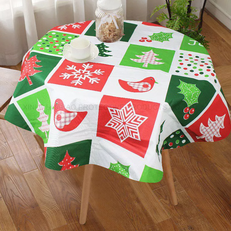 2022 Hot Sell Waterproof Tablecloth Merry Christmas Table Cloth Waterproof tablecloth for Home Party Hotel Hx-1168