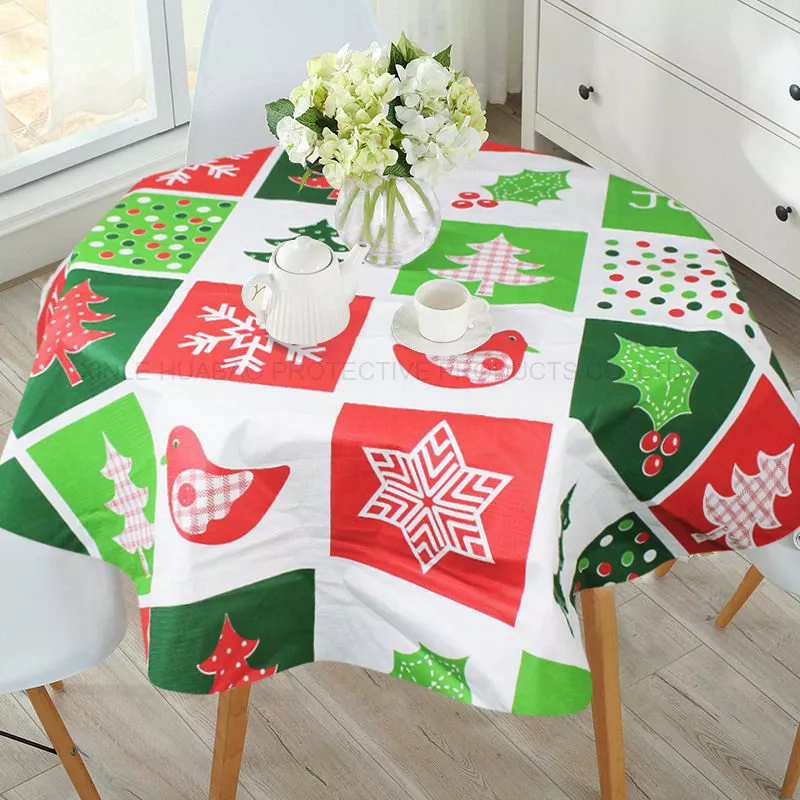 2022 Hot Sell Waterproof Tablecloth Merry Christmas Table Cloth Waterproof tablecloth for Home Party Hotel Hx-1168