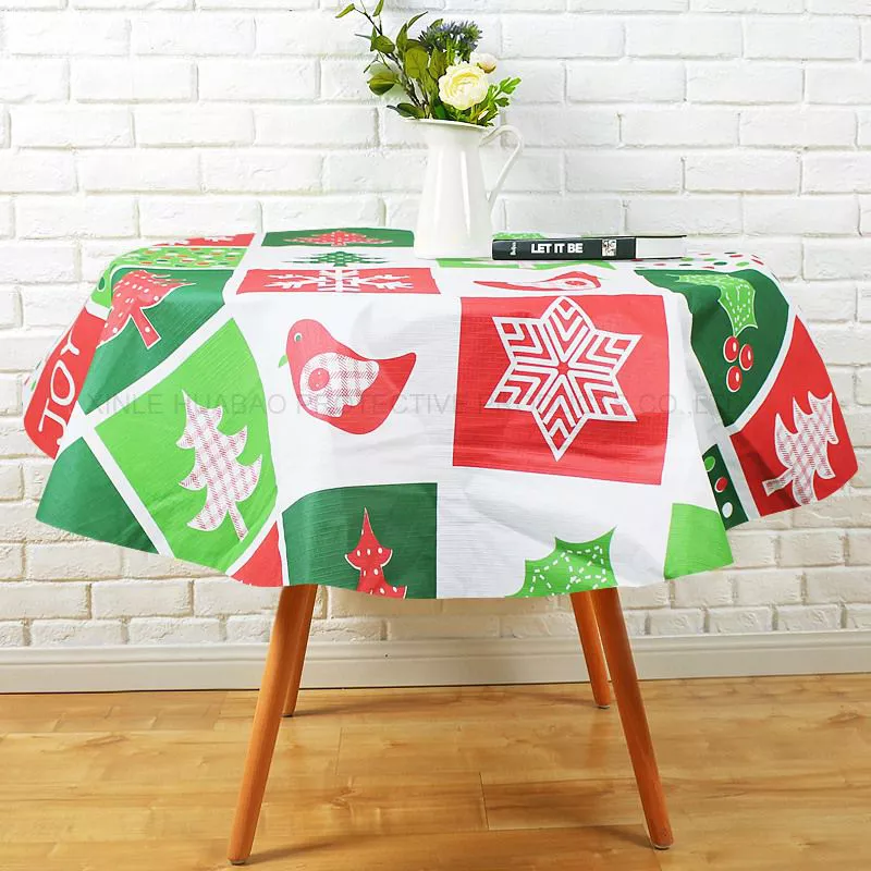 2022 Hot Sell Waterproof Tablecloth Merry Christmas Table Cloth Waterproof tablecloth for Home Party Hotel Hx-1168