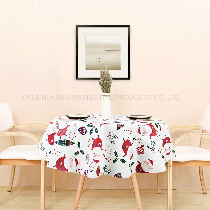 2022 Hot Sell Waterproof Tablecloth Merry Christmas Table Cloth Waterproof tablecloth for Home Party Hotel Hx-1226