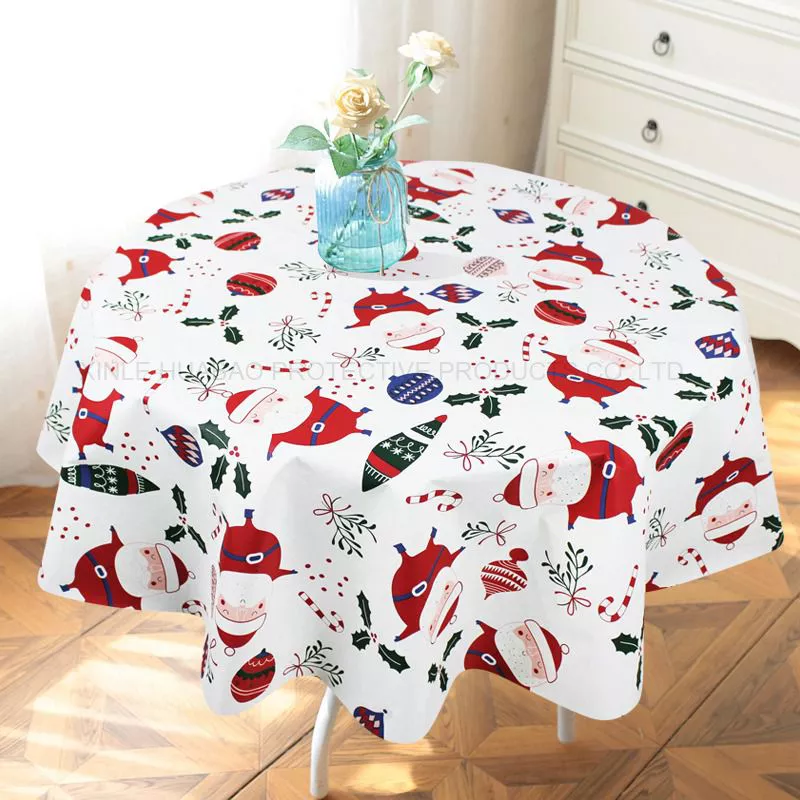 2022 Hot Sell Waterproof Tablecloth Merry Christmas Table Cloth Waterproof tablecloth for Home Party Hotel Hx-1226