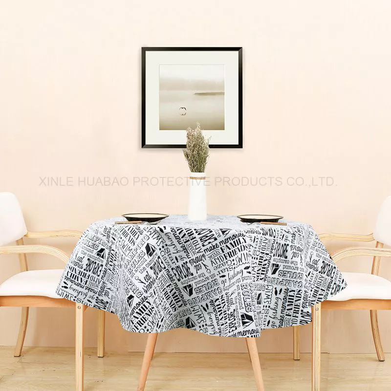 2022 Hot Sell Waterproof Tablecloth Merry Christmas Table Cloth Waterproof tablecloth for Home Party Hotel Hx-1321