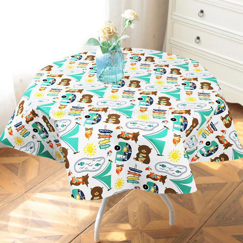 2022 Hot Sell Waterproof Tablecloth Merry Christmas Table Cloth Waterproof tablecloth for Home Party Hotel Hx-1322